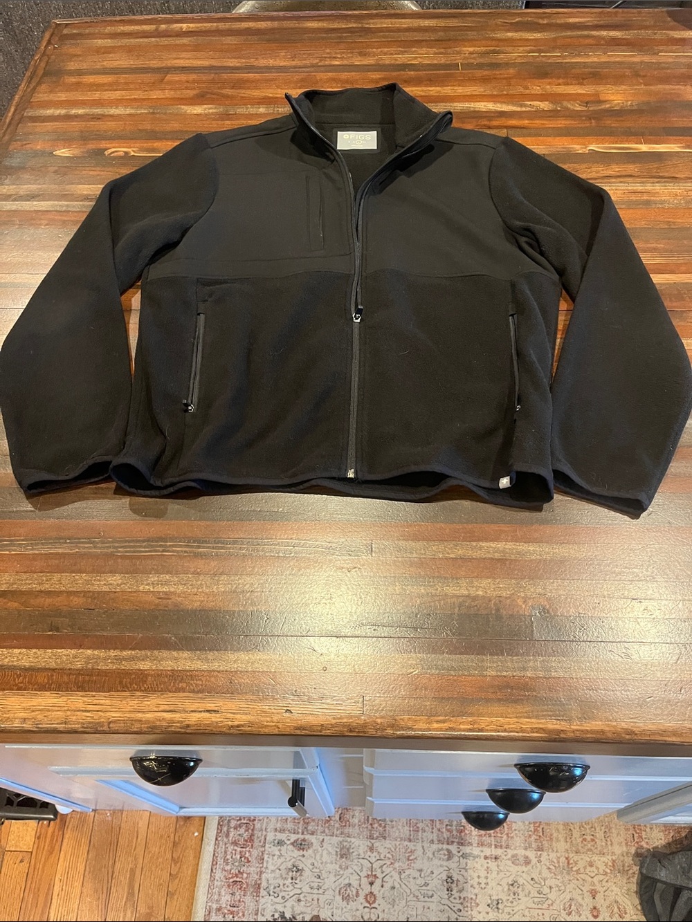 Men’s Large Figs Scrub Jacket Fleece Zip up